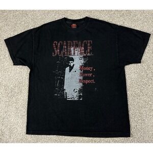 VTG Scarface T-Shirt Mens 2XL Short Sleeve Movie Graphic Tee Tony Montoya Y2K